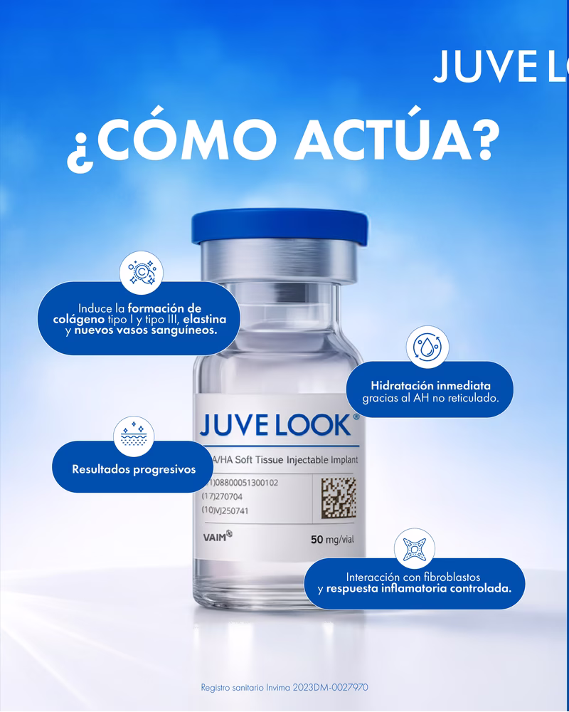 How PDLLA and hyaluronic acid act together in Juvelook Juvelook how PDLLA and hyaluronic acid act — biostimulator Colombia