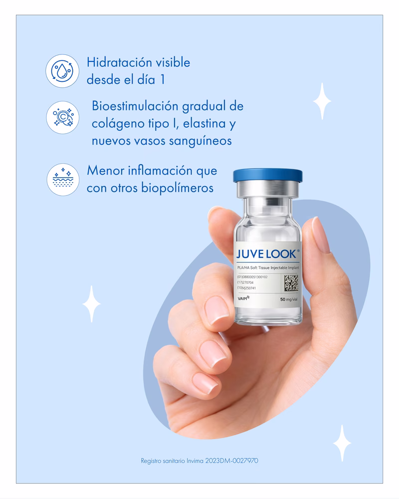 Juvelook hydration biostimulation collagen from day one Colombia