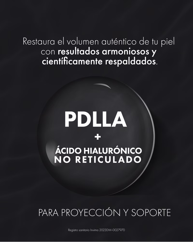 Juvelook Volume — structural projection and support with high-concentration PDLLA Juvelook Volume projection support PDLLA Colombia