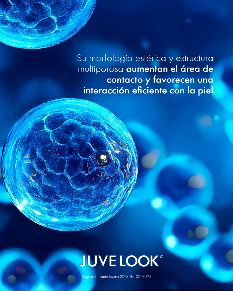 Spherical multiporous morphology of PDLLA particles in Juvelook PDLLA spherical multiporous morphology Juvelook biostimulation