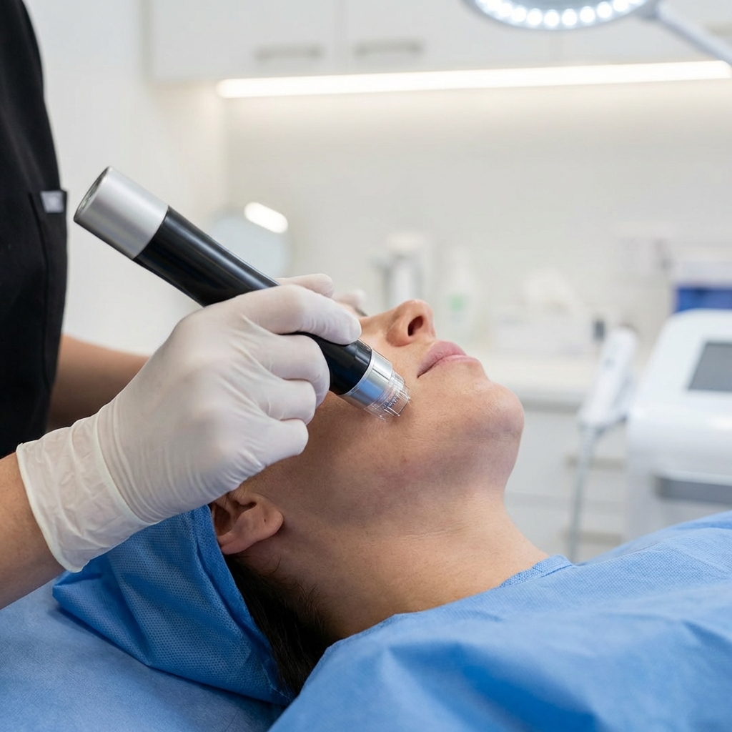 Aplicación de Morpheus8 en cuello